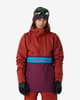 Rip Curl Primative 10k Hooded Jacket Red Blue Burgundy
