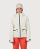 Chaqueta con capucha Rossignol Rochrun Insulated blanco crema mujer