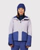 Chaqueta con capucha Rossignol Rochrun Insulated blanco violeta mujer