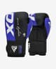 Guantes RDX Boxing Rex F4 negro azul blanco