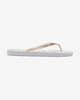 Chanclas Roxy Viva Sparkle blanco dorado mujer