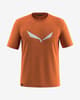Salewa Solid logo Dri-Rel Short Sleeve T-shirt orange white