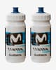 Bidón Tacx Daiya Movistar Team 2025 550 ml azul blanco (2 unidades)