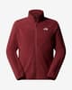 Forro polar The North Face Glacier Fleece Full Zip rojo burdeos