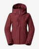 Chaqueta con capucha The North Face Descendit rojo burdeos mujer