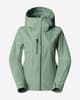 Chaqueta con capucha The North Face Descendit verde claro mujer