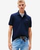Polo Tommy Jeans Regular Linear manga corta azul marino