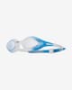 Lunettes de natation TYR Hydra Flare bleues avec verres transparents.