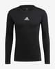 Camiseta adidas Team Base manga larga negro blanco