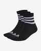 Chaussettes adidas Cushioned Sportswear 3 Stripes noir blanc (3 paires)