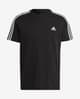 Camiseta adidas Essentials 3S manga corta negro intenso blanco