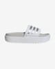 Chanclas adidas Adilette Platform blanco puro gris mujer