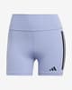 Adidas Optime 1/4 3-Stripe korte tights blå sort dame