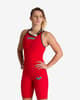 Bañador de competición Arena Powerskin Carbon Air 2 rojo mujer