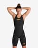 Bañador de competición Arena Powerskin Carbon Glide FBSLO negro amarillo mujer