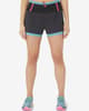 ASICS Fujitrail 2 in 1 Damen Shorts schwarz/hellblau
