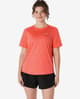 ASICS Core Short Sleeve T-Shirt Orange Red Women