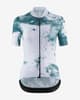 Maillot Assos Uma GT S11 Space Trip manga corta blanco verde mujer
