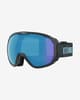 Maschera Bliz Charge OTG grigio opaco con lente a specchio blu