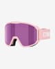 Máscara Bliz Rave rosa claro con lente espejada violeta infantil