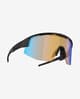 Bliz Matrix Small Glasses Matte Black with Nano Optics Nordic Light Gold Blue Lenses