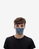 Buff Reusable Protective Mask with Filter Dark Blue White