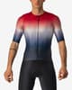 Maillot Castelli Aero Race 6.0 Rosso Corsa manga corta rojo plateado azul marino
