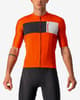 Maillot Castelli Prologo 7 manga corta rojo anaranjado negro blanco