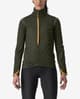 Chaqueta Castelli Alpha Ultimate Insulated verde oscuro naranja mujer