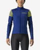 Maillot Castelli Atunno manga larga azul intenso amarillo mujer