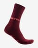 Calcetines Castelli Quindici Soft Merino rojo burdeos mujer