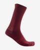 Calcetines Castelli Racing Stripe 18 rojo burdeos