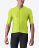 Maillot Castelli Aero Race 6.0 Rosso Corsa manga corta verde lima eléctrico