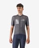 Maillot Castelli Espresso R-A/D manches courtes gris fumée