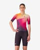 Tritraje Castelli Free San Remo 3 Rosso Corsa manga corta violeta naranja mujer