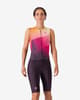 Castelli Free San Remo 3 Rosso Corsa Sleeveless Trisuit Violet Orange Women