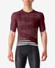 Maillot Castelli Climber's 4.0 Rosso Corsa krátký rukáv vínově červený stříbrný