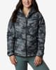 Veste à capuche Columbia Powder Lite gris camouflage femme