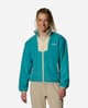 Columbia Sequoia Grove Full Zip Fleece turquoise blue beige Women Fleece