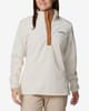 Forro polar Columbia Benton Springs Half Zip Snap Pull Over II blanco crema mujer