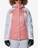Chaqueta con capucha Columbia Snowy Summit Insulated rosa mujer