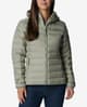 Chaqueta con capucha Columbia Lake 22 II Down verde mujer