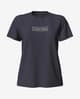 Camiseta Calvin Klein Crew Neck Mid Logo manga corta negro mujer