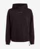 Sudadera con capucha Calvin Klein Fleece Middle Small Logo negro mujer