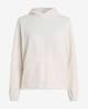 Sudadera con capucha Calvin Klein Fleece Middle Small Logo blanco mujer