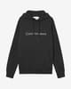 Sudadera con capucha Calvin Klein Jeans Minimal Logo negro mujer