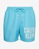 Calções de banho Calvin Klein Medium Drawstring Intense Power azul céu branco