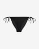 Calvin Klein String Side Tie CK Monogram Bikini Bottoms Black Sky Blue Women