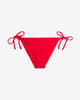 Calvin Klein String Side Tie CK Monogram Bikini Briefs Red Women