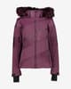 Chaqueta CMP Synthetic Fur capucha desmontable morado mujer